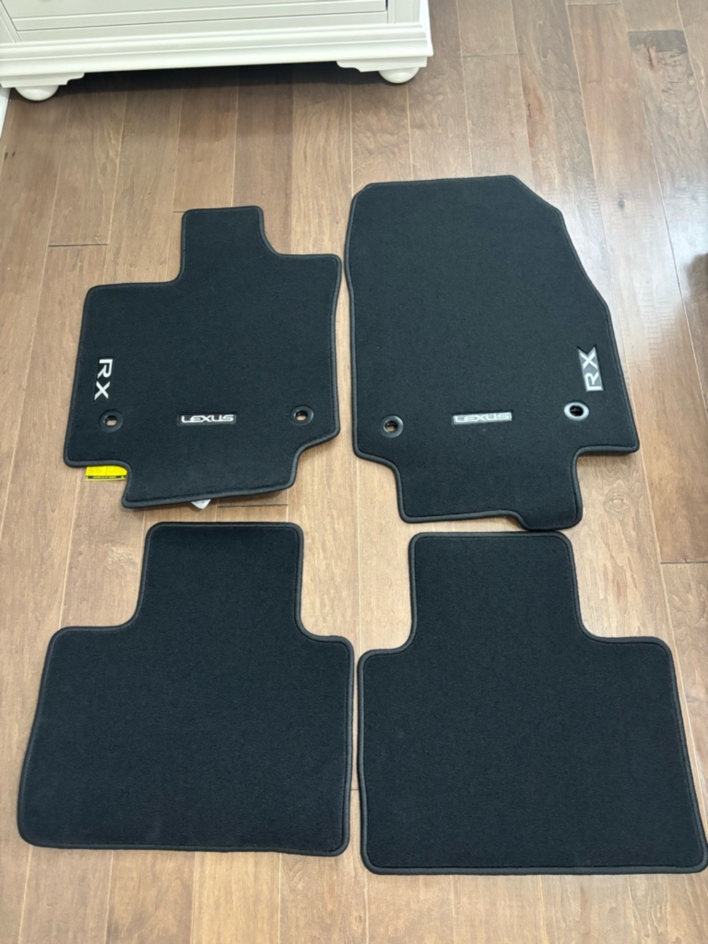 Black RX Floor Mat Set with Branded Label